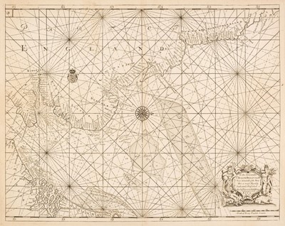 Lot 98 - Collins (Captain Greenville). Six sea charts, circa 1700