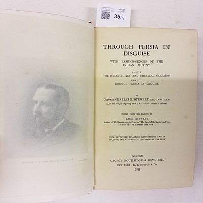 Lot 35 - Stewart (Colonel Charles E.). Through Persia in Disguise, 1911