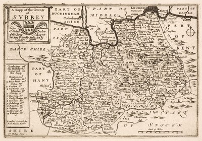 Lot 145 - Surrey. A collection of 25 county maps, 18th & 19th century