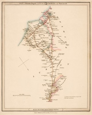 Lot 141 - Surrey & its Environs. A collection of 32 road and regional maps, 18th & 19th century