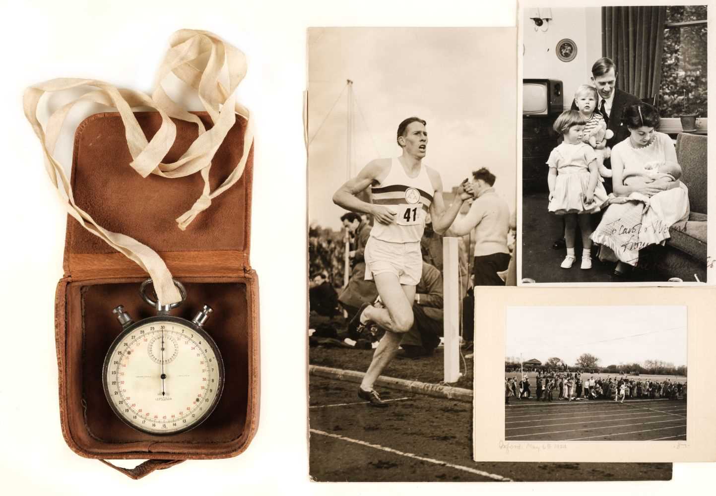 Lot 913 - Bannister (Roger, 1929-2018). The non-running Nero Lemania stopwatch
