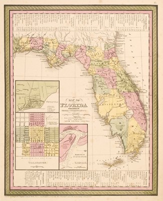 Lot 100 - Cowperthwait (Thomas). Twenty-four maps of American States and Cities, 1850