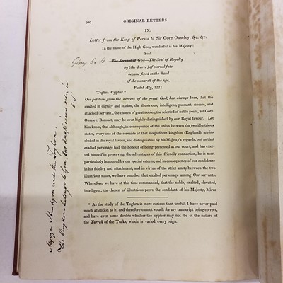 Lot 34 - Stewart (Charles). Original Persian Letters, 1825