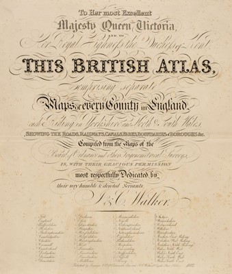 Lot 55 - Walker (J & L). British Atlas, London: Longman & Co, 1882