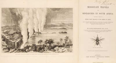 Lot 27 - Livingstone (David). Missionary Travels and Researches in South Africa, 1st edition, 1857