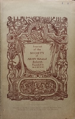 Lot 458 - Society For Army Historical Research Journal. A complete run, 1921-2016, 186 volumes