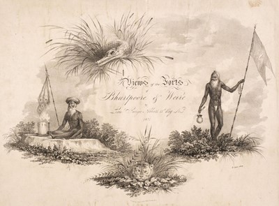 Lot 1 - Abbott (George). Views of the Forts of Bhurtpoore & Weire, 1827