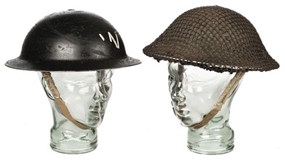 Lot 7 - ARP. WWII Wardens helmet and one other helmet