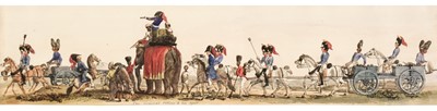 Lot 203 - [Ludlow, Captain William Andrew]. Bengal Troops on the Line of March..., 1835