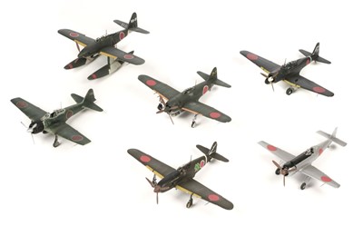 Lot 169 - Model Aircraft. A collection of WWII Japenese 1:48 model aircraft...