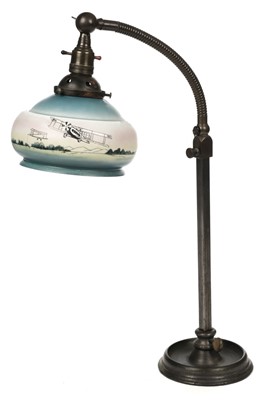 Lot 18 - Aviation Table Lamp. An early 20th-century Electric Desk-lamp, c. 1920s