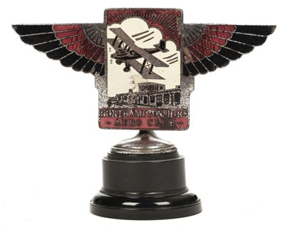 Lot 89 - Northamptonshire Aero Club. A rare pre-war members car mascot badge,  c.1930s
