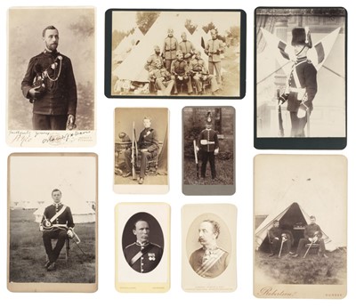 Lot 385 - Military Photographs. Victorian cabinet cards