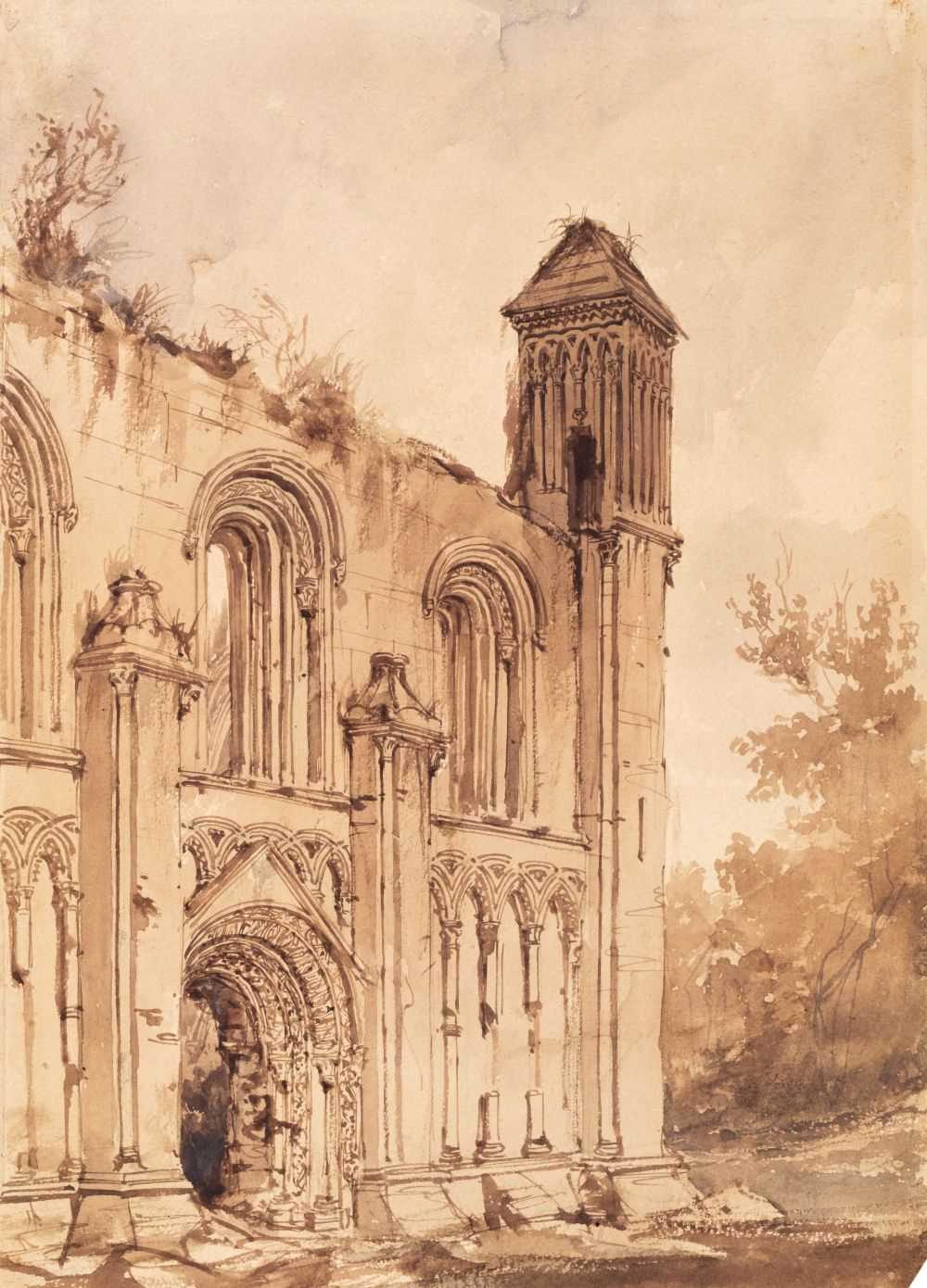 Lot 166 - Nash (Frederick, 1882-1856, attributed to). Glastonbury Priory