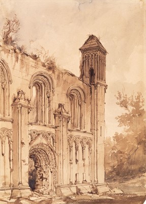 Lot 166 - Nash (Frederick, 1882-1856, attributed to). Glastonbury Priory