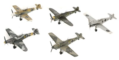 Lot 165 - Model Aircraft. A collection of WWII German 1:48 model aircraft...