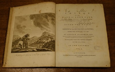 Lot 32 - Sparrman (Anders). A Voyage to the Cape of Good Hope, London: G.G.J. and J. Robinson, 1785