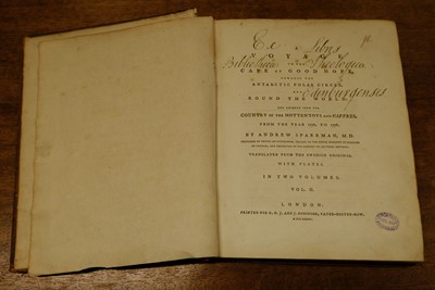 Lot 32 - Sparrman (Anders). A Voyage to the Cape of Good Hope, London: G.G.J. and J. Robinson, 1785