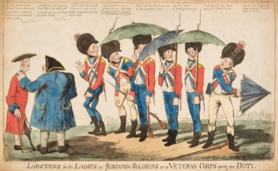 Lot 182 - Caricatures. Fores S. W. publisher), Lobsters for the Ladies..., 1798