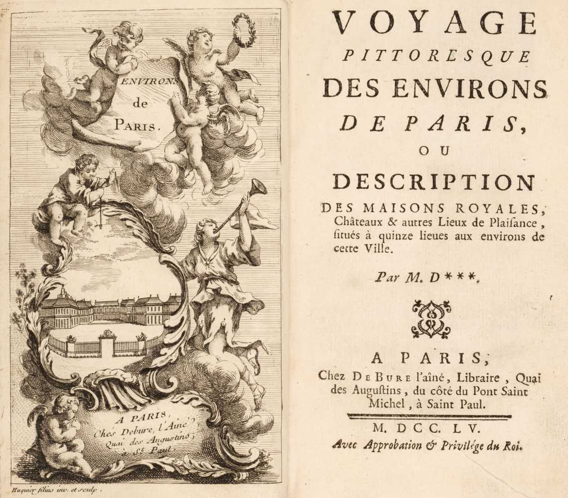 Lot 12 - Dezallier d'Argenville, Antoine-Nicolas. Voyage Pittoresque des Environs de Paris