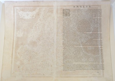 Lot 93 - England & Wales. Ortelius (Abraham & Lhuyd Humphrey), Angliae Regni..., 1584-1602