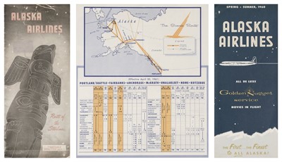 Lot 41 - Civil Aviation Timetables. A collection of American timetables...