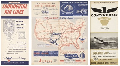 Lot 43 - Civil Aviation Timetables. A collection of American timetables...