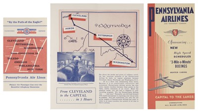 Lot 45 - Civil Aviation Timetables. A collection of American timetables...