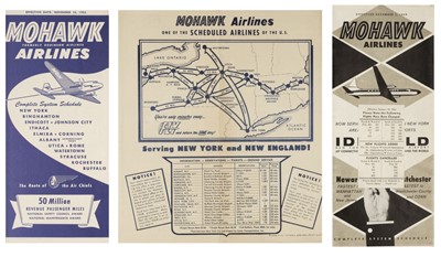 Lot 47 - Civil Aviation Timetables. A collection of American timetables...