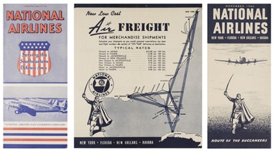 Lot 48 - Civil Aviation Timetables. A collection of American timetables...