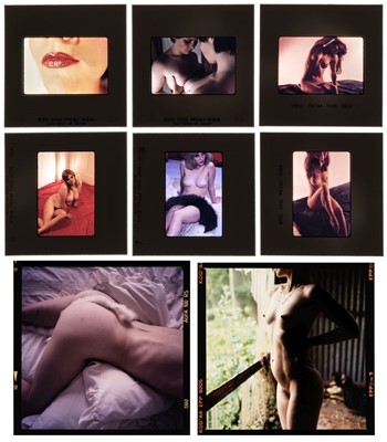 Lot 561 - Nudes. A collection of colour transparencies of female nude studies, late 20th century
