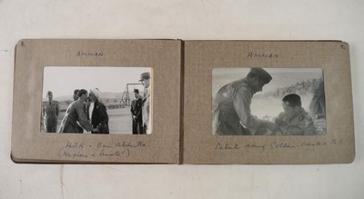 Lot 533 - Iraq. Seven personal photograph albums from Wing Commander C.W.M. (Larry) Ling, DFC AFC, c. 1940-42