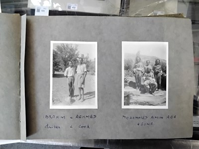Lot 533 - Iraq. Seven personal photograph albums from Wing Commander C.W.M. (Larry) Ling, DFC AFC, c. 1940-42