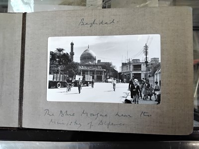 Lot 533 - Iraq. Seven personal photograph albums from Wing Commander C.W.M. (Larry) Ling, DFC AFC, c. 1940-42