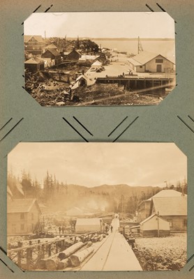 Lot 486 - Canada. An album containing 38 postcard-size photos of figures and scenes... , early 20th century