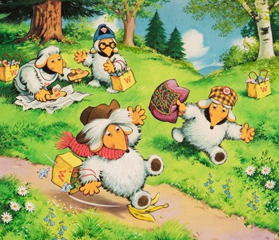 Lot 700 - The Wombles, ten original illustrations