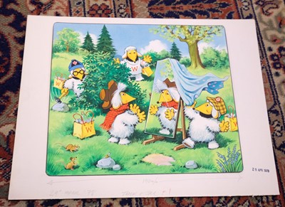 Lot 700 - The Wombles, ten original illustrations