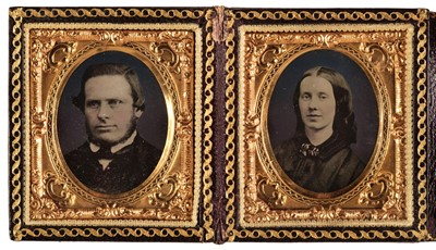 Lot 497 - Cased images. A group of assorted cased images and related, c. 1860s and later