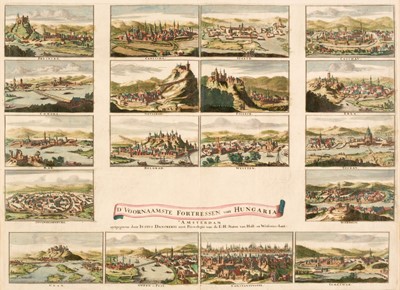 Lot 106 - Hungary. Danckerts (Justus), D'Voornaamste Fortressen van Hungaria, Amsterdam, circa 1680