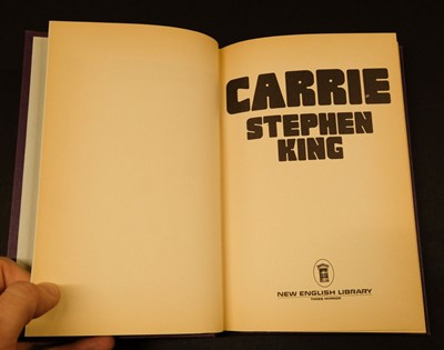 Lot 826 - King (Stephen). Carrie, 1st UK edition, London: New English Library, 1974