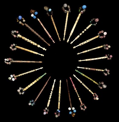 Lot 162 - Lace bobbins. A large collection of lace-making bobbins, English, 19th century