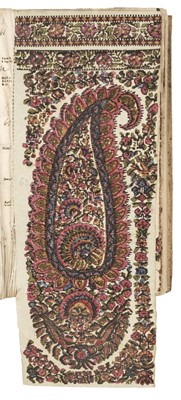Lot 603 - Wallpaper samples. A collection of early hand-blocked papers, early 19th century