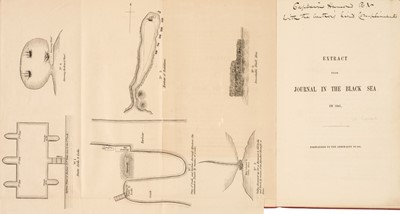 Lot 23 - Symonds (William). Extract from Journal in the Black Sea in 1841, signed presentation copy, 1841