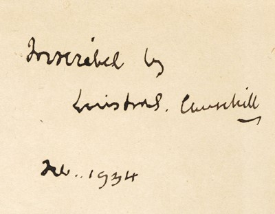 Lot 385 - Churchill (Winston Spencer, 1874-1965). Thoughts and Adventures, 1st impression in The Keystone Library