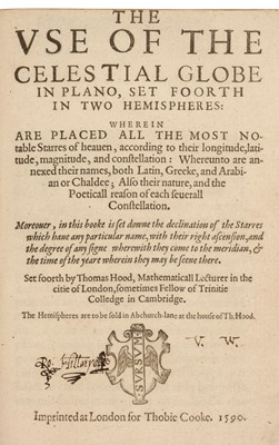 Lot 117 - Blundeville (Thomas, 1522?-1606?). A Briefe Description of Universal Mappes and Cardes... , 1589