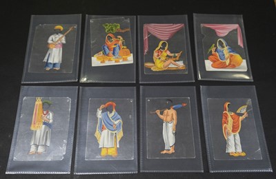 Lot 522 - Indian mica paintings. A transformation game, mid 19th century