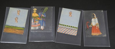 Lot 522 - Indian mica paintings. A transformation game, mid 19th century