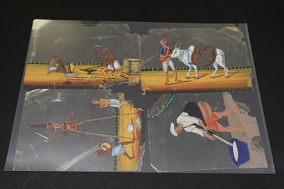 Lot 522 - Indian mica paintings. A transformation game, mid 19th century