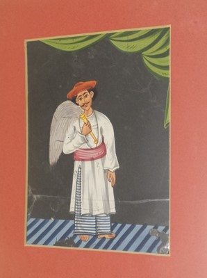 Lot 522 - Indian mica paintings. A transformation game, mid 19th century