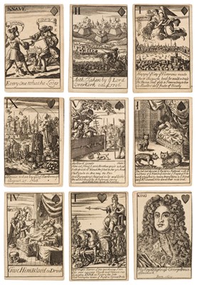 Lot 529 - Playing cards. Marlborough's Victories, London, circa 1707